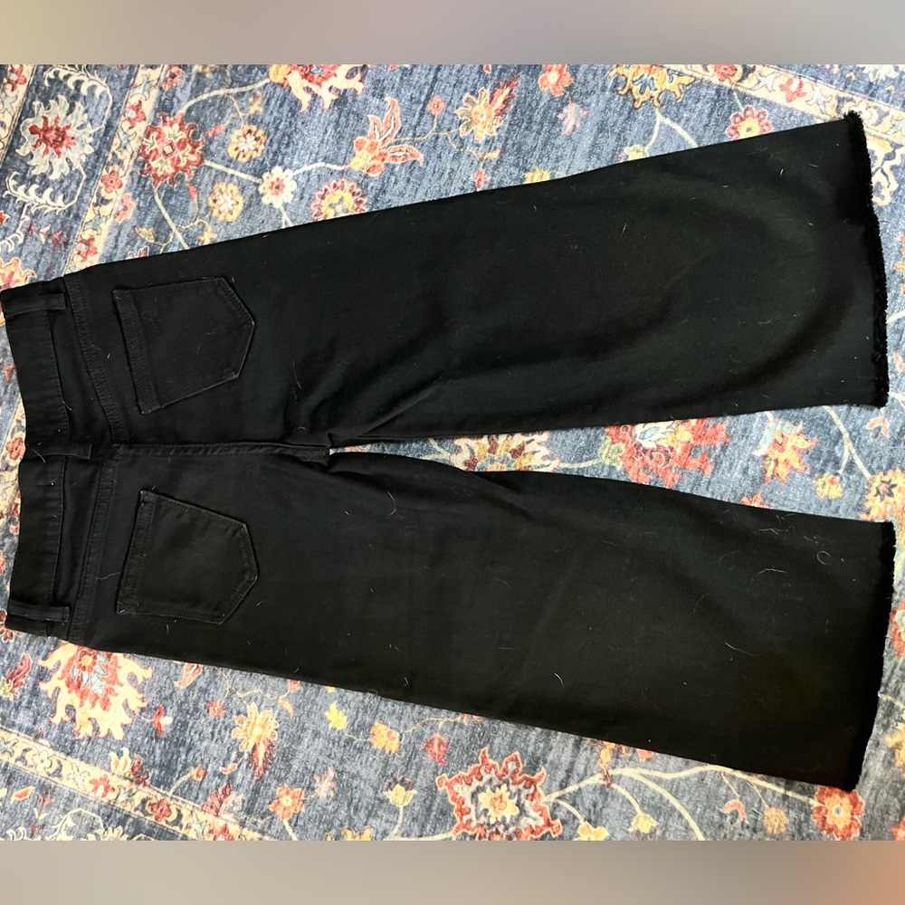 Girls size 7 DL1961 Black S Lily wide leg jeans